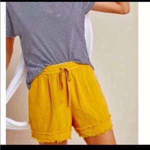 Mustard shorts